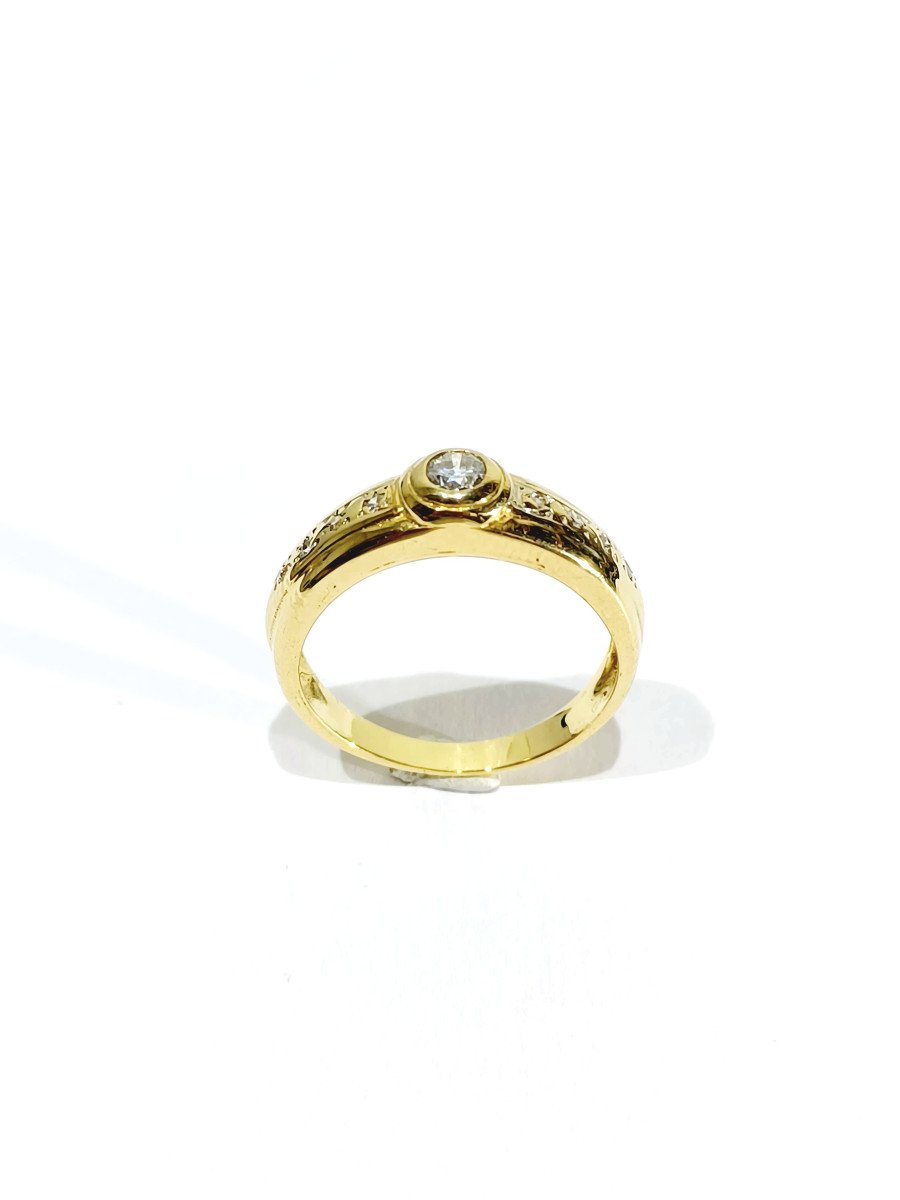 Gold And Diamond Ring -photo-3