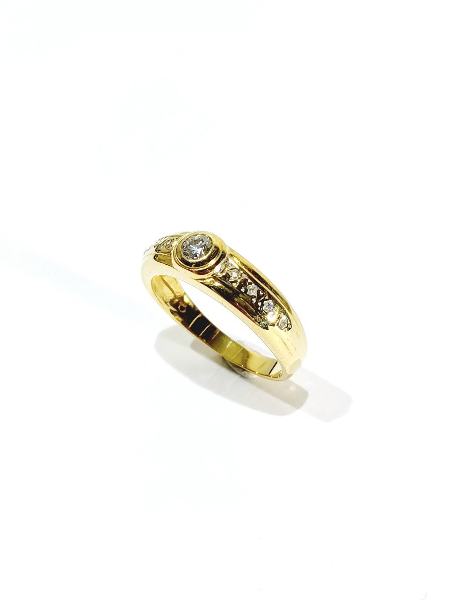 Gold And Diamond Ring -photo-4