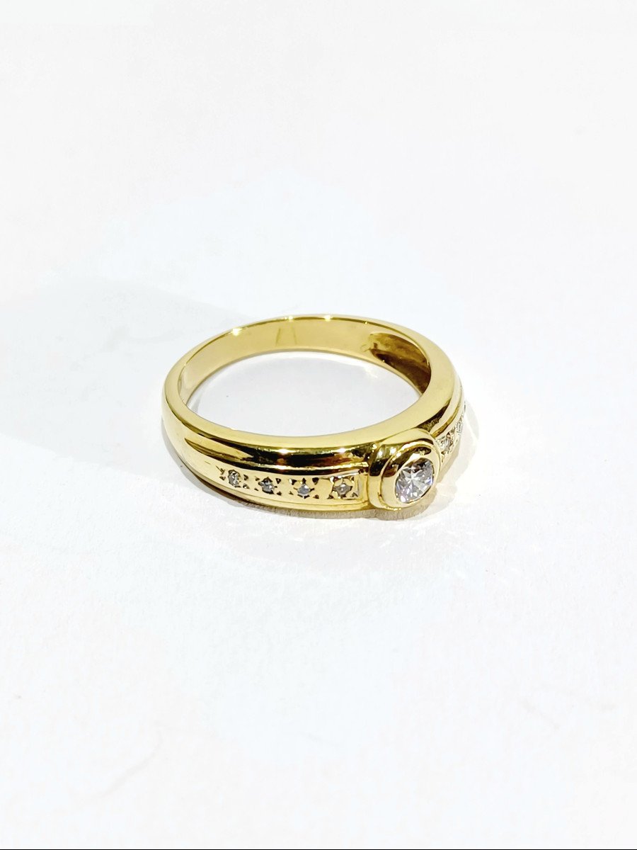 Gold And Diamond Ring -photo-4