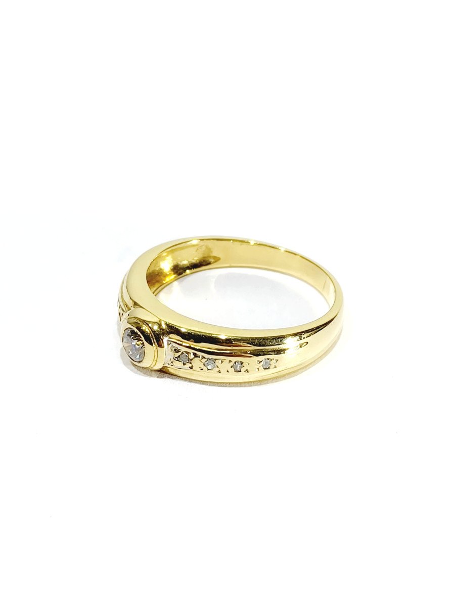 Gold And Diamond Ring -photo-5