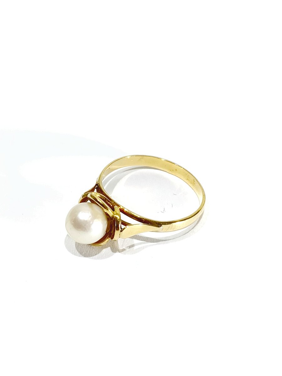 Gold And Pearl Ring -photo-1