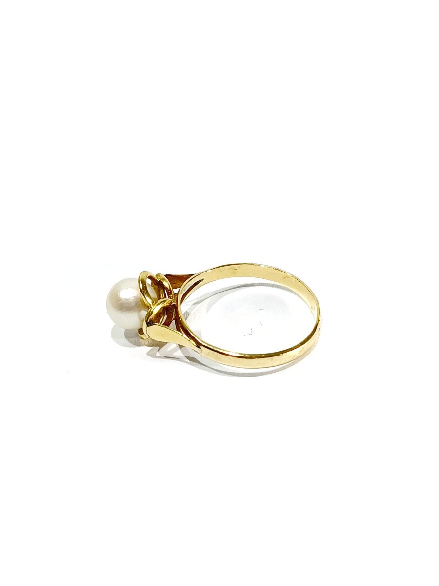 Gold And Pearl Ring -photo-2