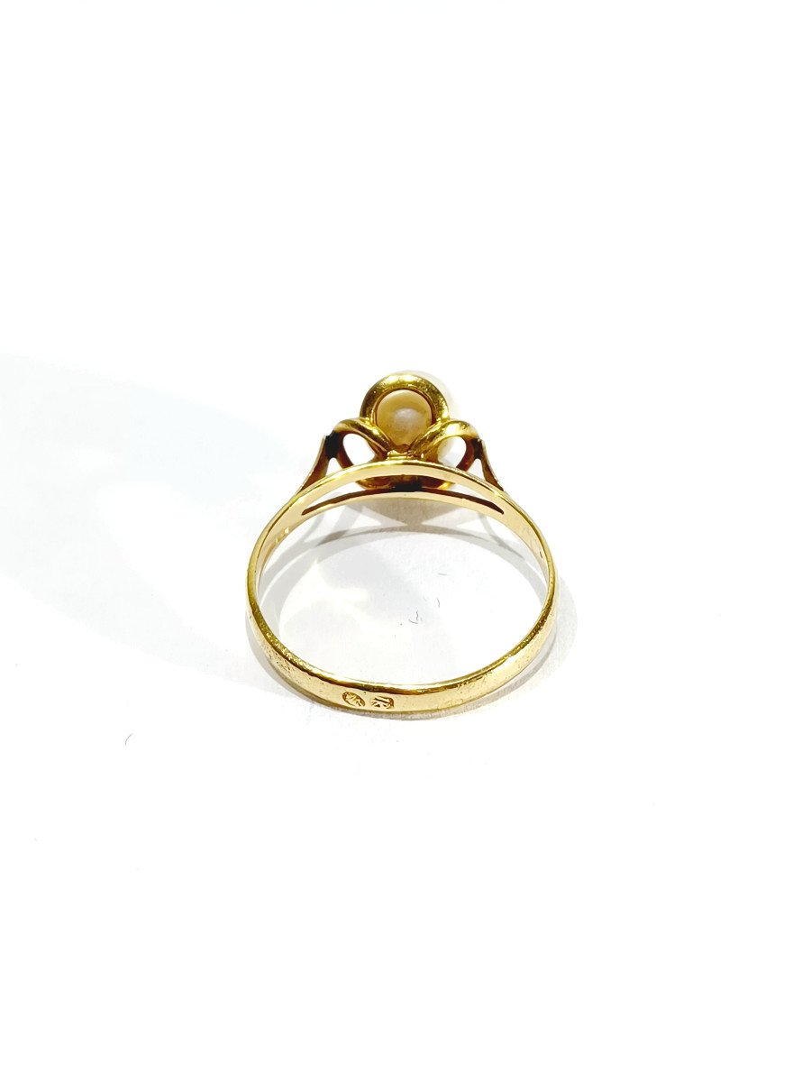 Gold And Pearl Ring -photo-3