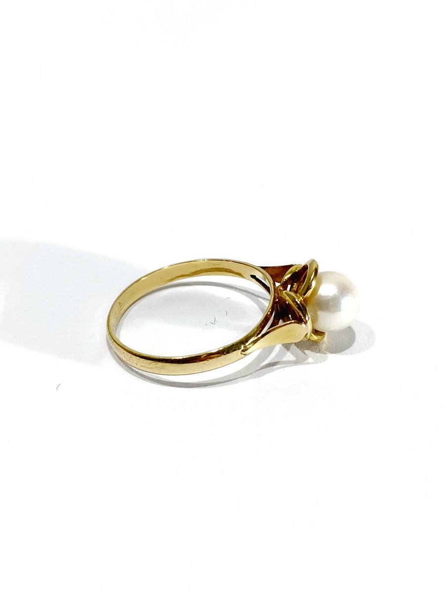 Gold And Pearl Ring -photo-4