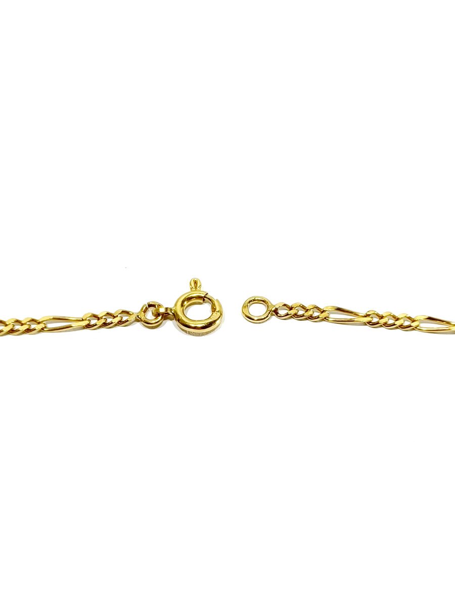 Figaro Mesh Gold Chain-photo-2