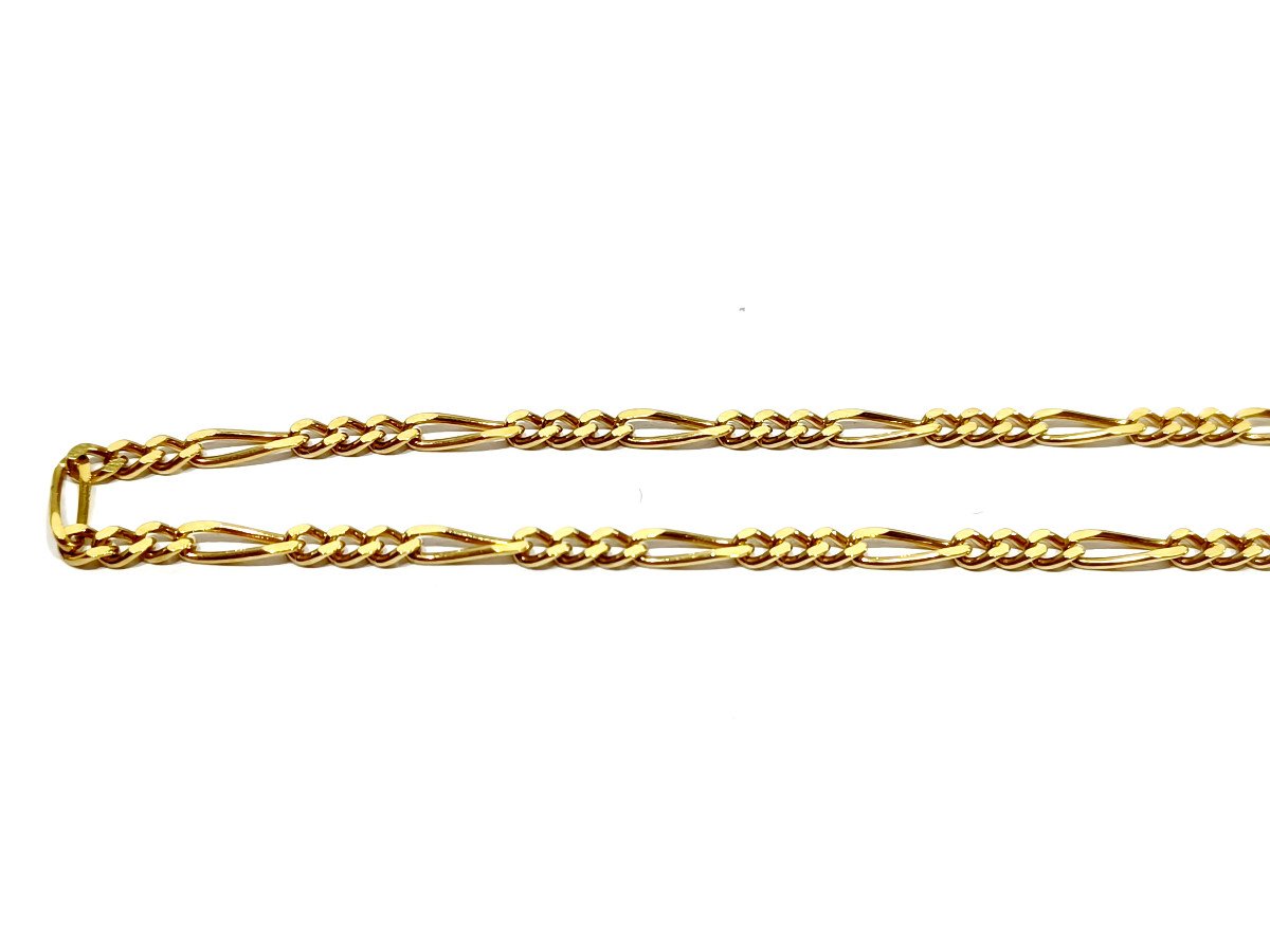 Figaro Mesh Gold Chain-photo-3