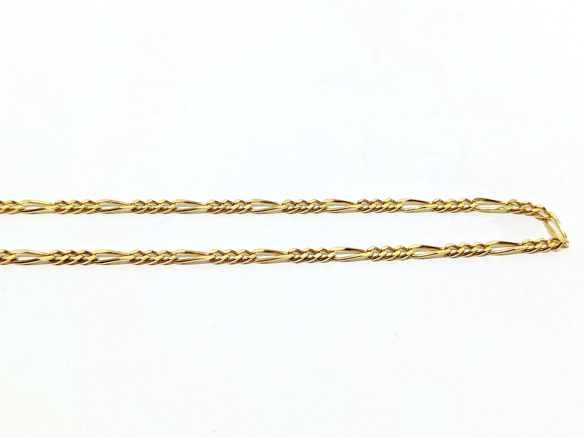 Figaro Mesh Gold Chain-photo-5