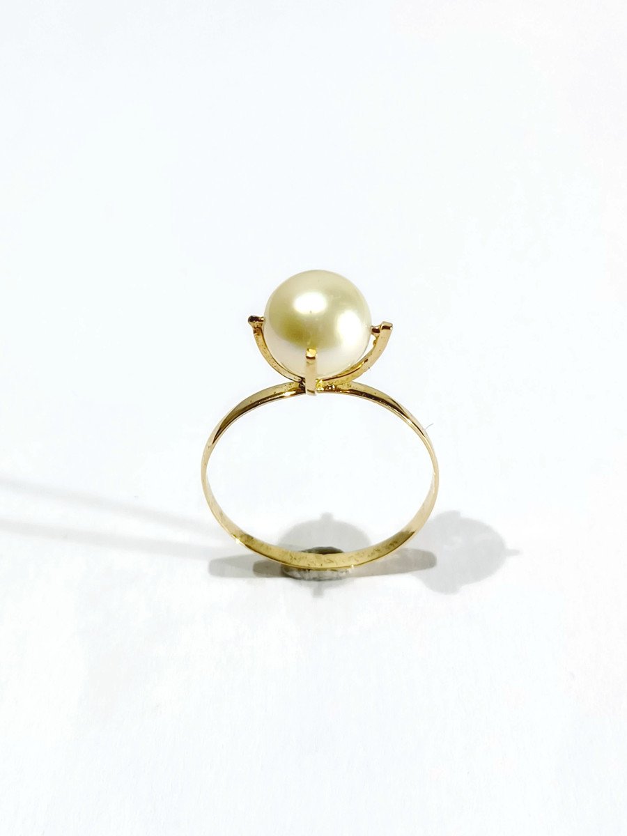 Gold And Pearl Ring -photo-3