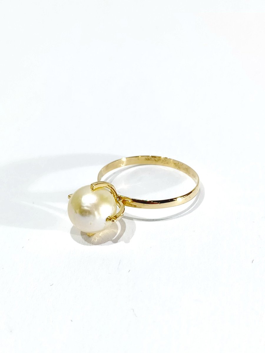 Gold And Pearl Ring -photo-1