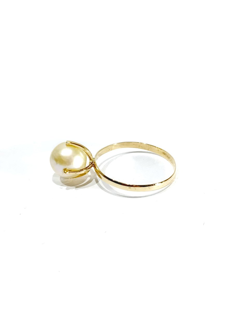 Gold And Pearl Ring -photo-2