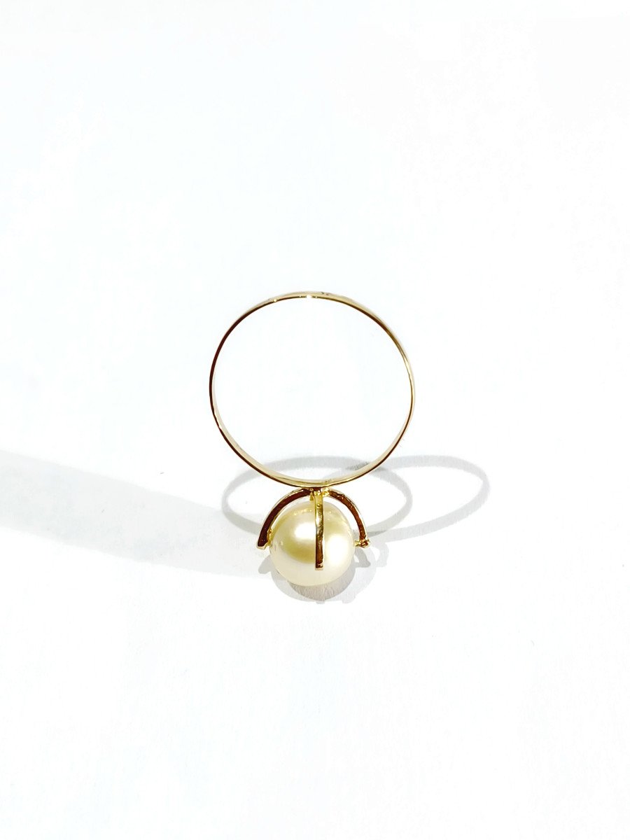 Gold And Pearl Ring -photo-6