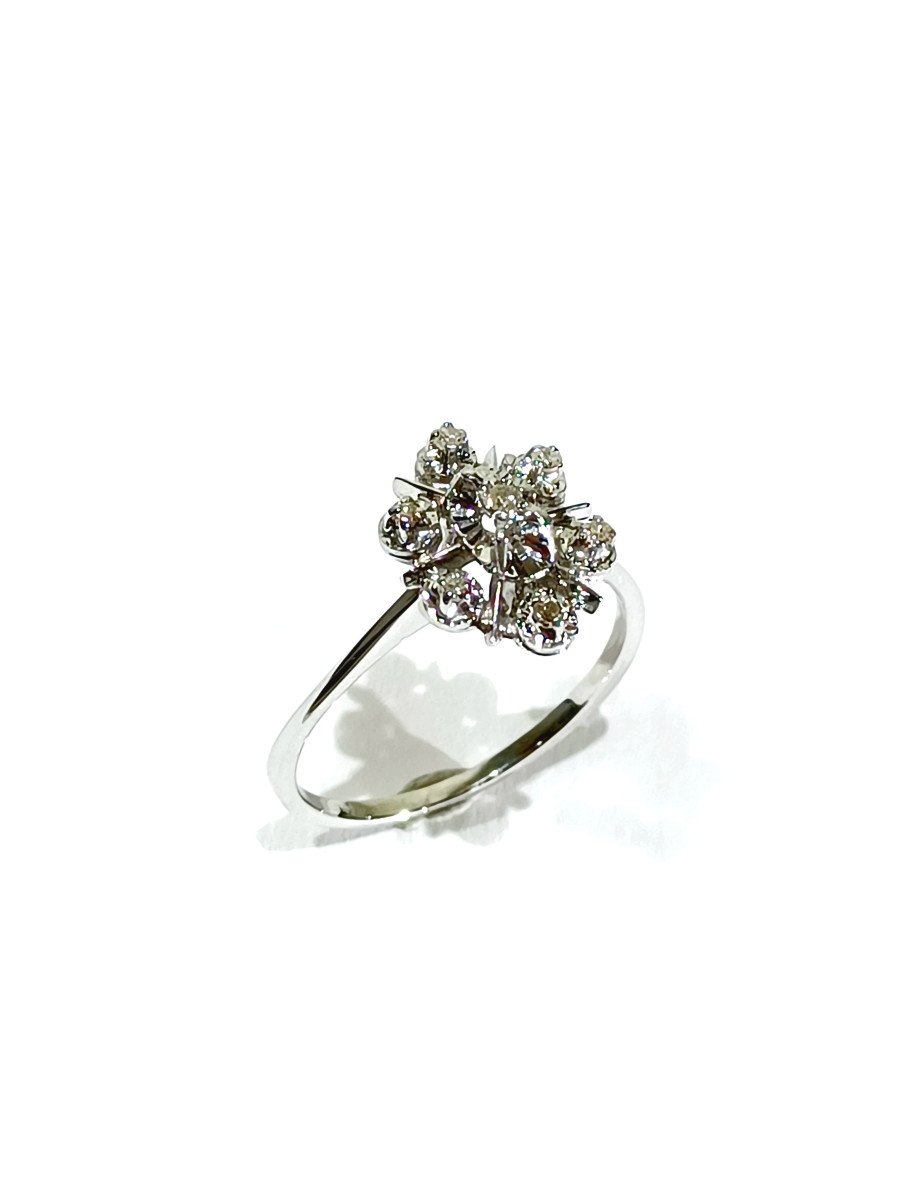 Bague En Or Blanc Et Diamants -photo-4