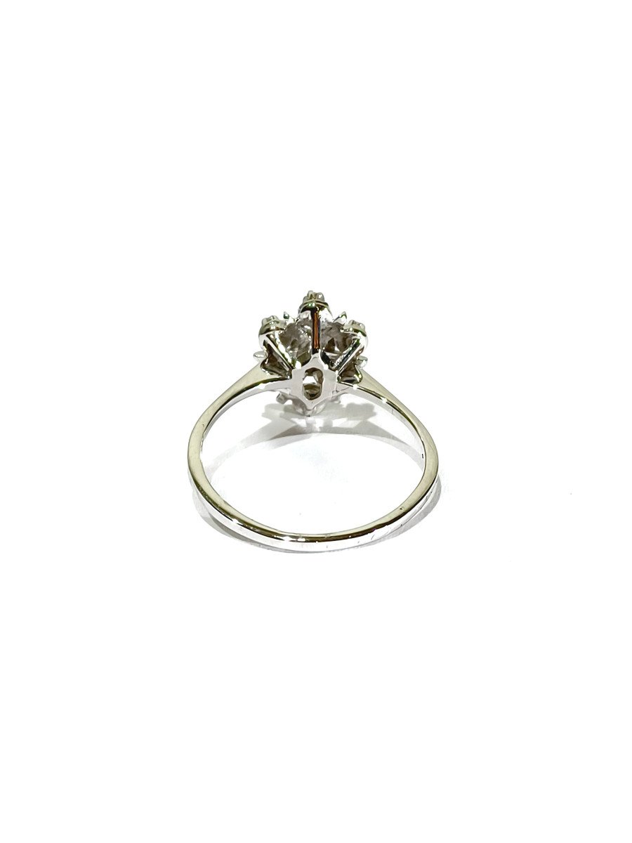 Bague En Or Blanc Et Diamants -photo-4