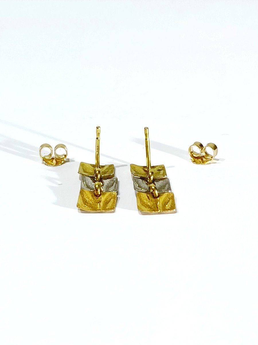 Pair Of 2 Gold Earrings	-photo-5