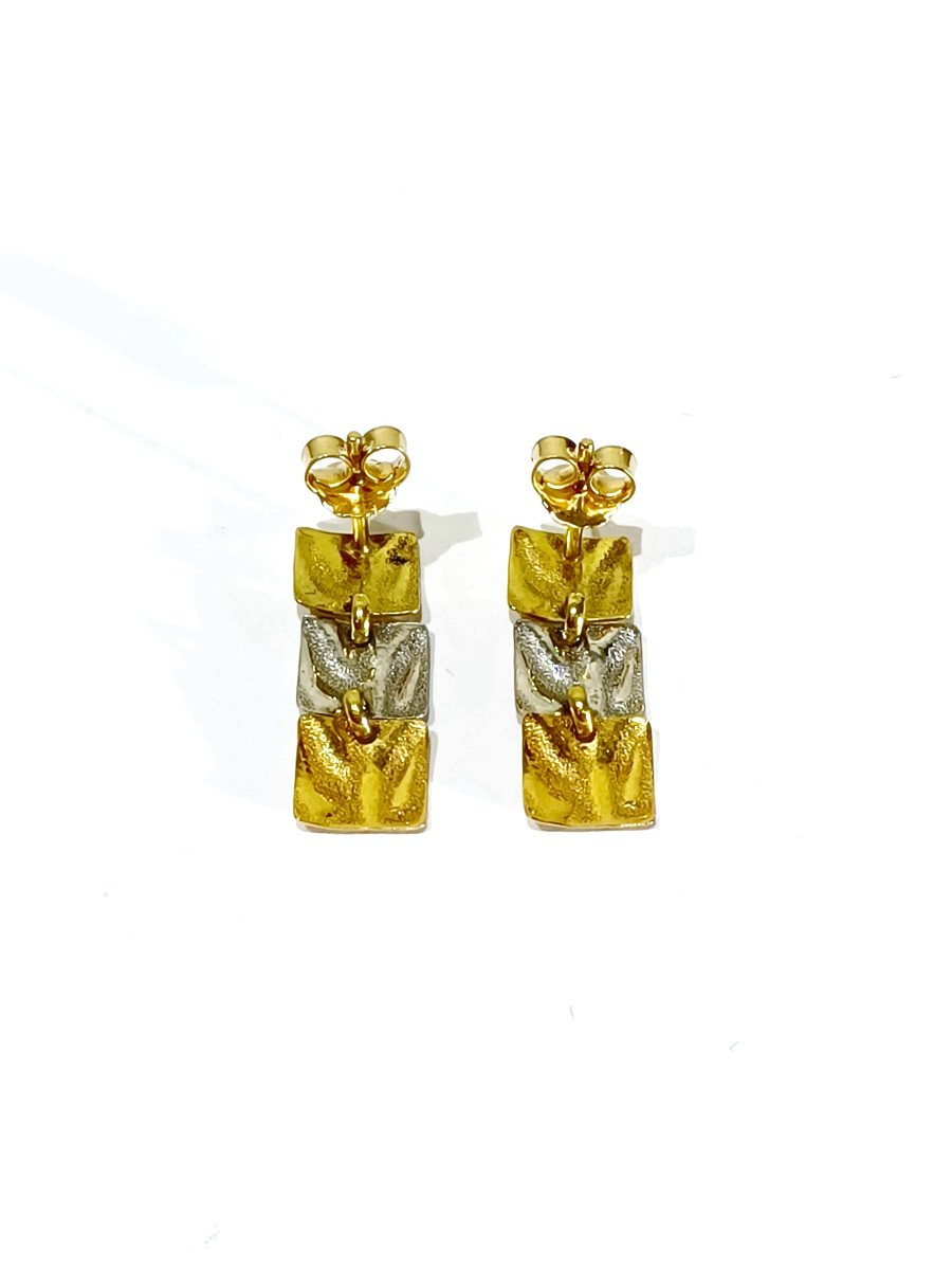 Pair Of 2 Gold Earrings	-photo-6