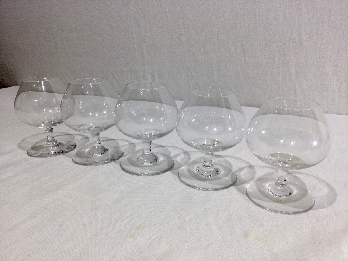 Baccarat – 5 Verres à Cognac 	-photo-4