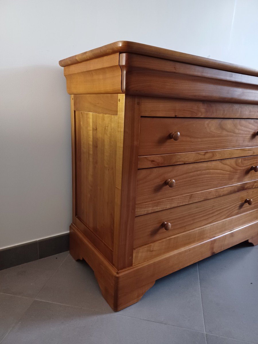 Cherrywood Chest Of Drawers With Four Drawers -photo-3