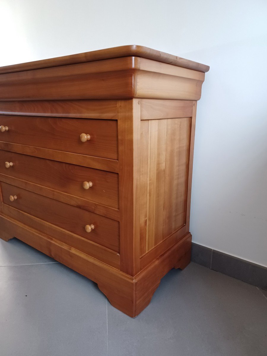 Cherrywood Chest Of Drawers With Four Drawers -photo-4