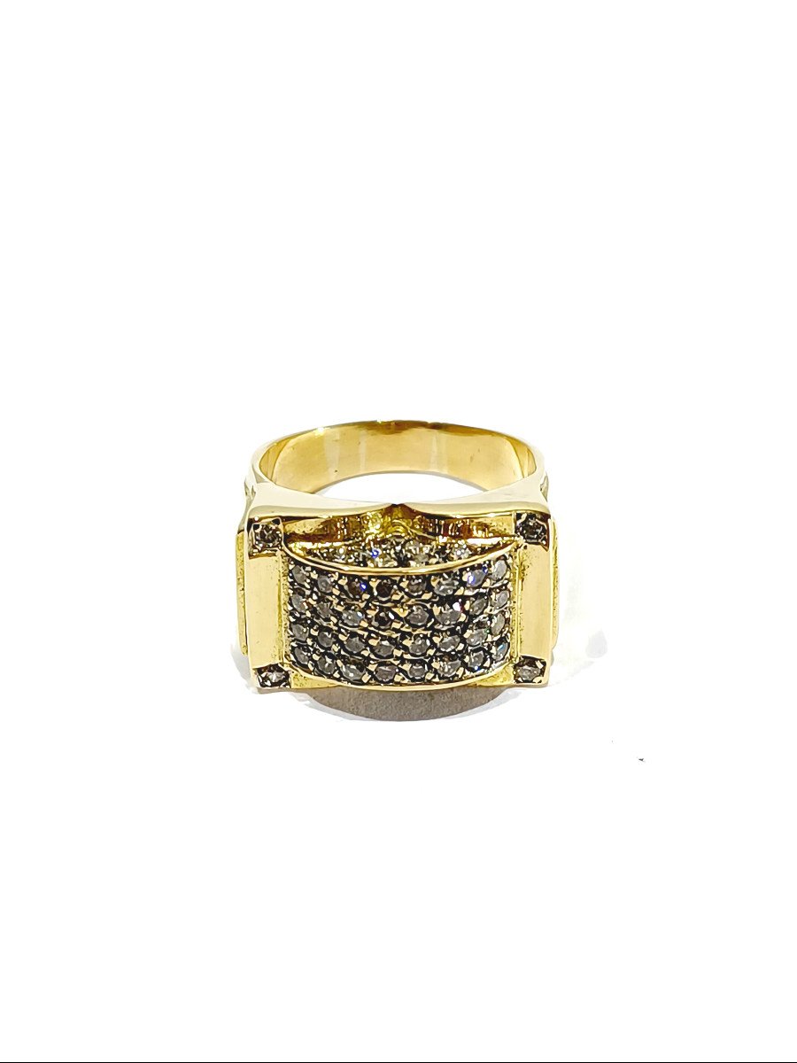 Bague Or Pavage 44 Diamants -photo-1