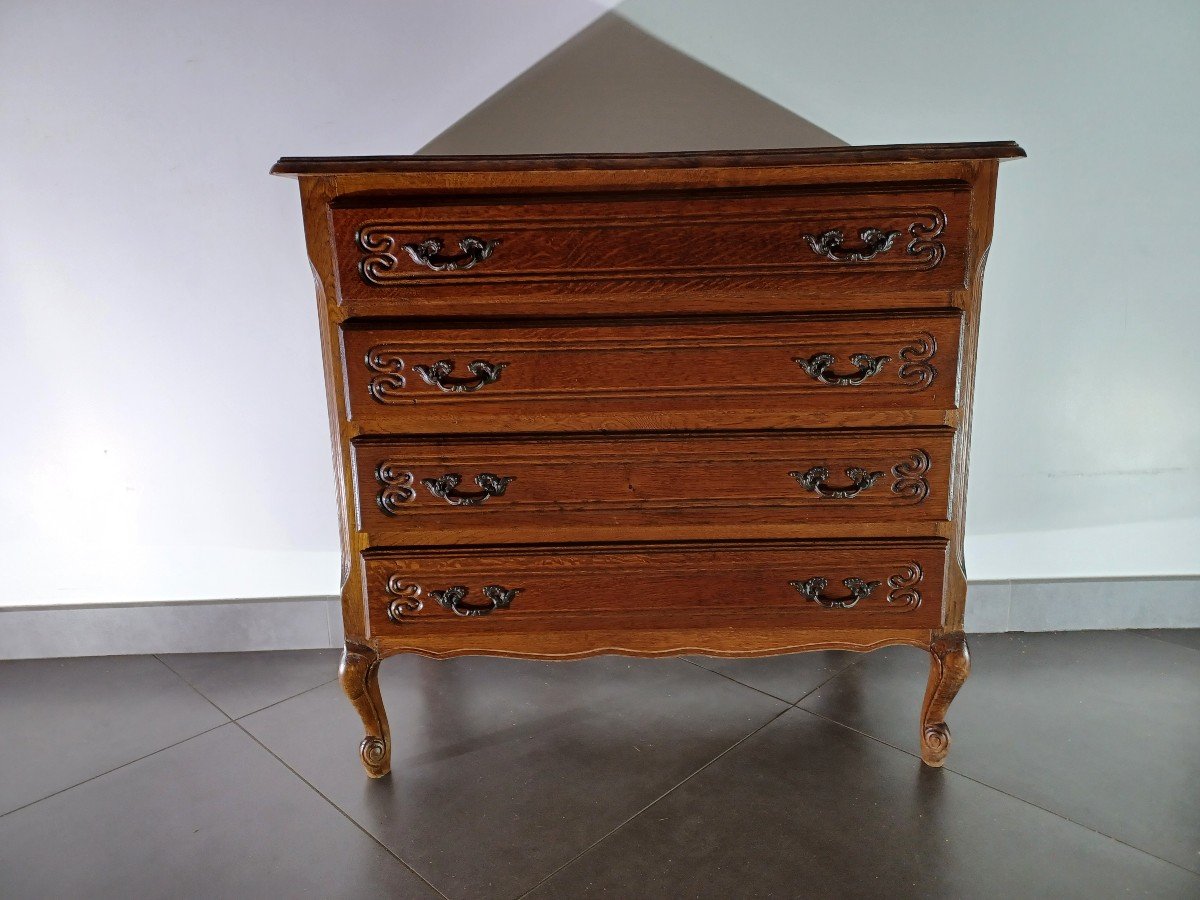 Louis XV Style Four Drawer Chest Of Drawers-photo-2