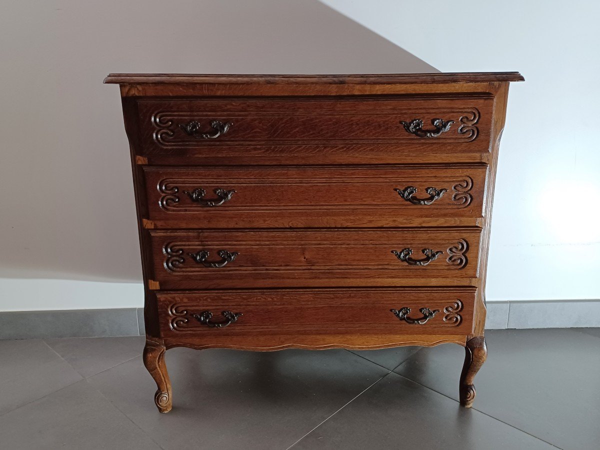 Louis XV Style Four Drawer Chest Of Drawers