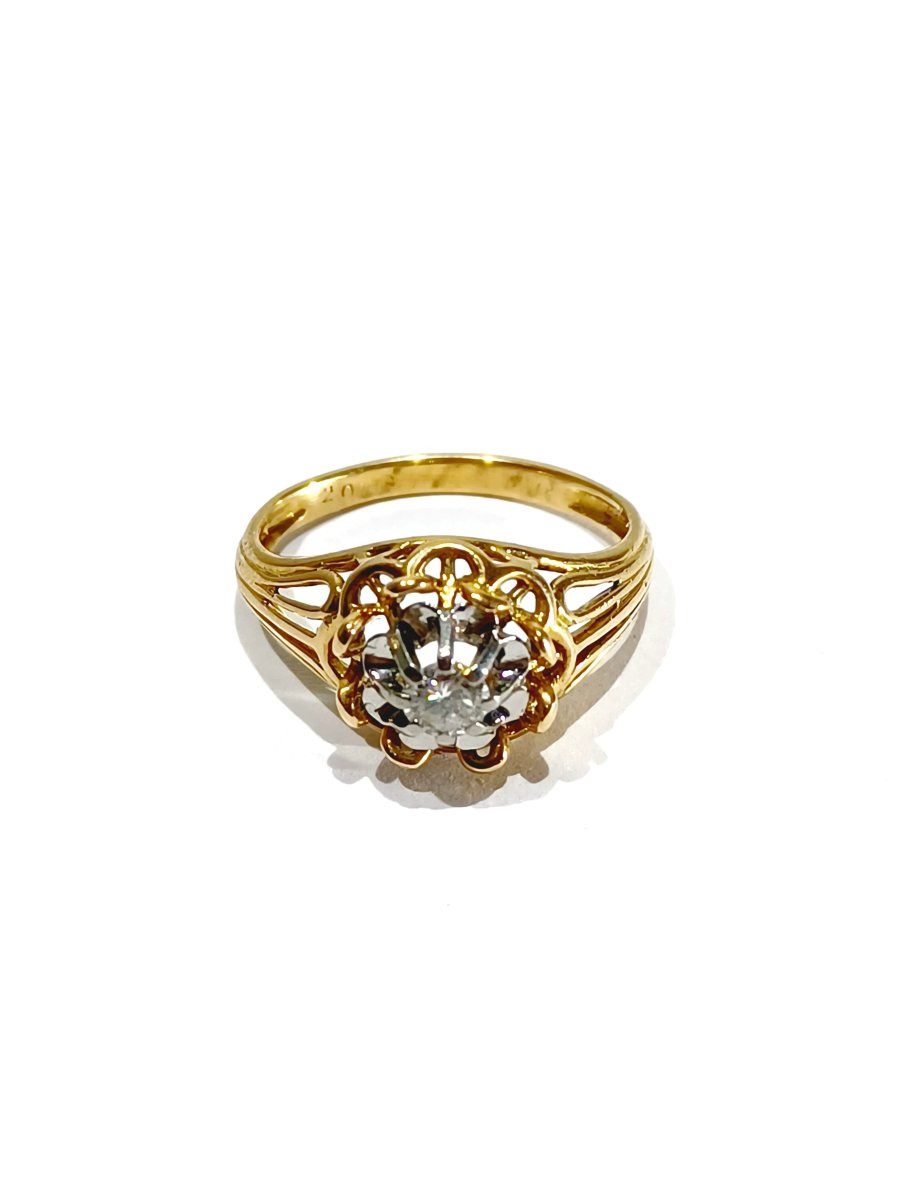 Rose Gold And Diamond Ring-photo-1