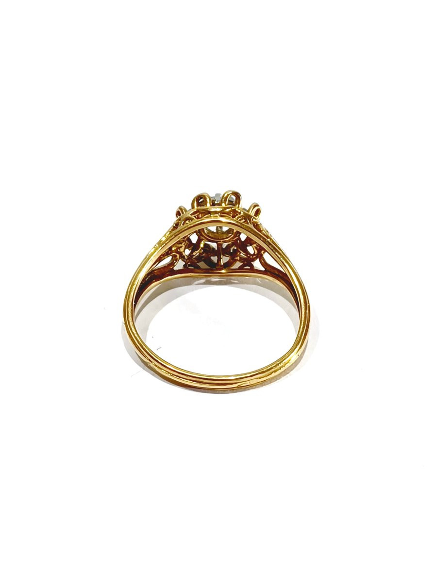 Rose Gold And Diamond Ring-photo-3