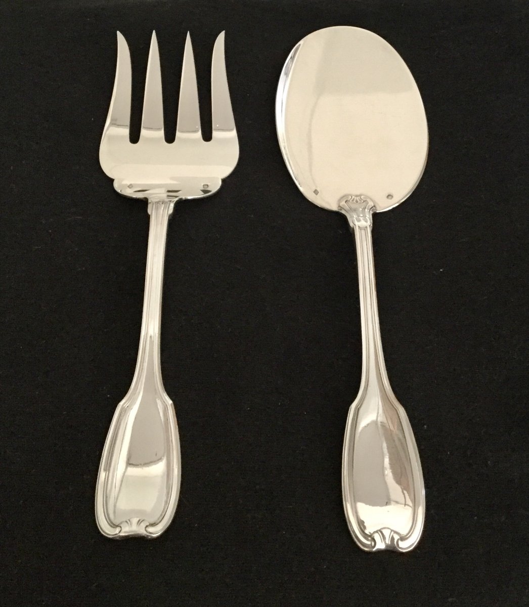 Hénin Et Cie - Silver Fish Service Cutlery