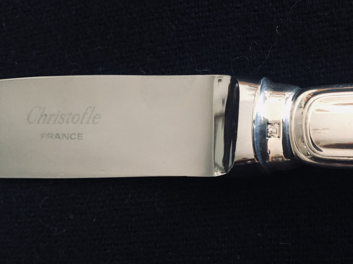 12 Christofle Spatours Dessert Knives-photo-1