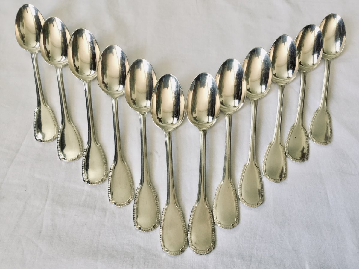 12 Christofle Godrons Teaspoon-photo-3