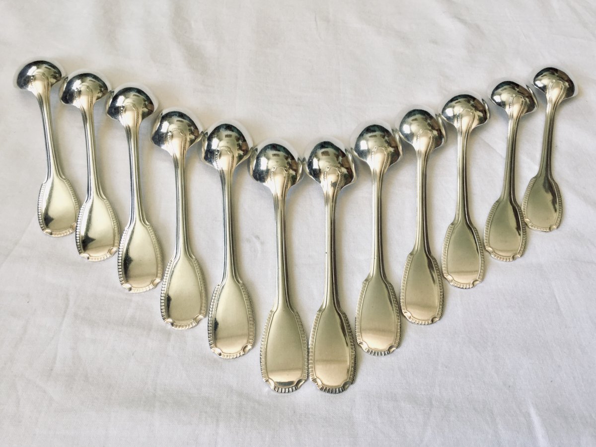 12 Christofle Godrons Teaspoon-photo-4