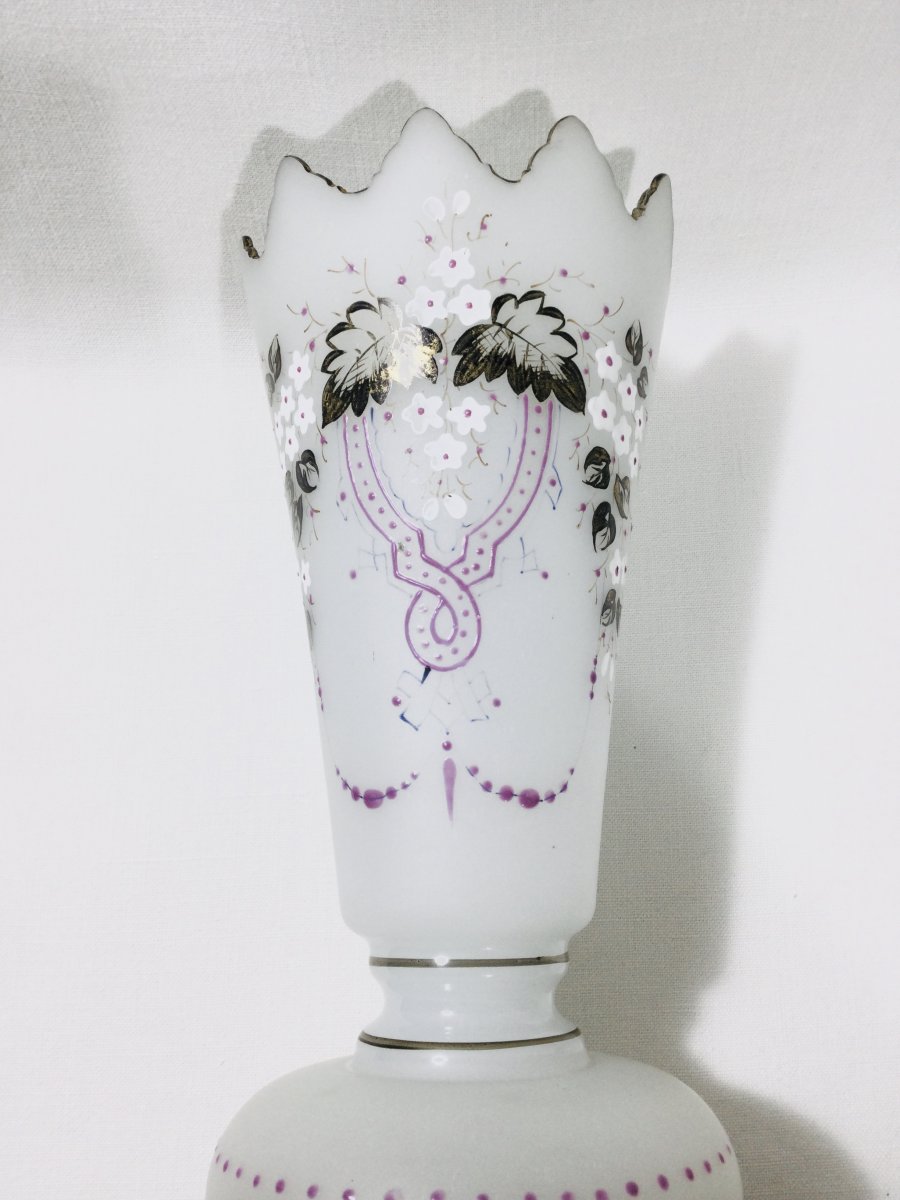 Paire De Vases En Opaline Napoléon III-photo-4