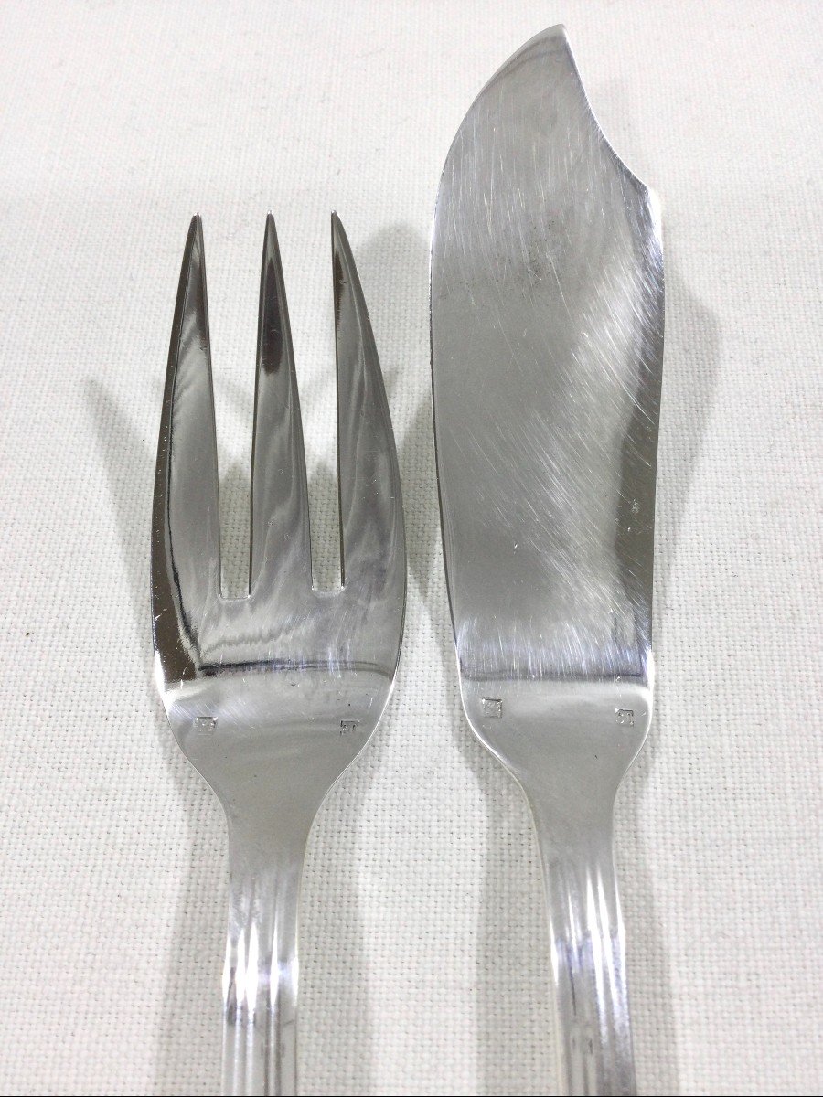 12 Art Deco Fish Cutlery-photo-6