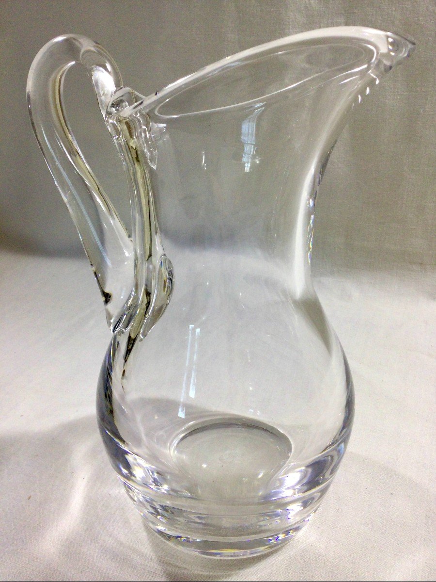 Saint Louis Crystal Pitcher - Medoc Model-photo-2