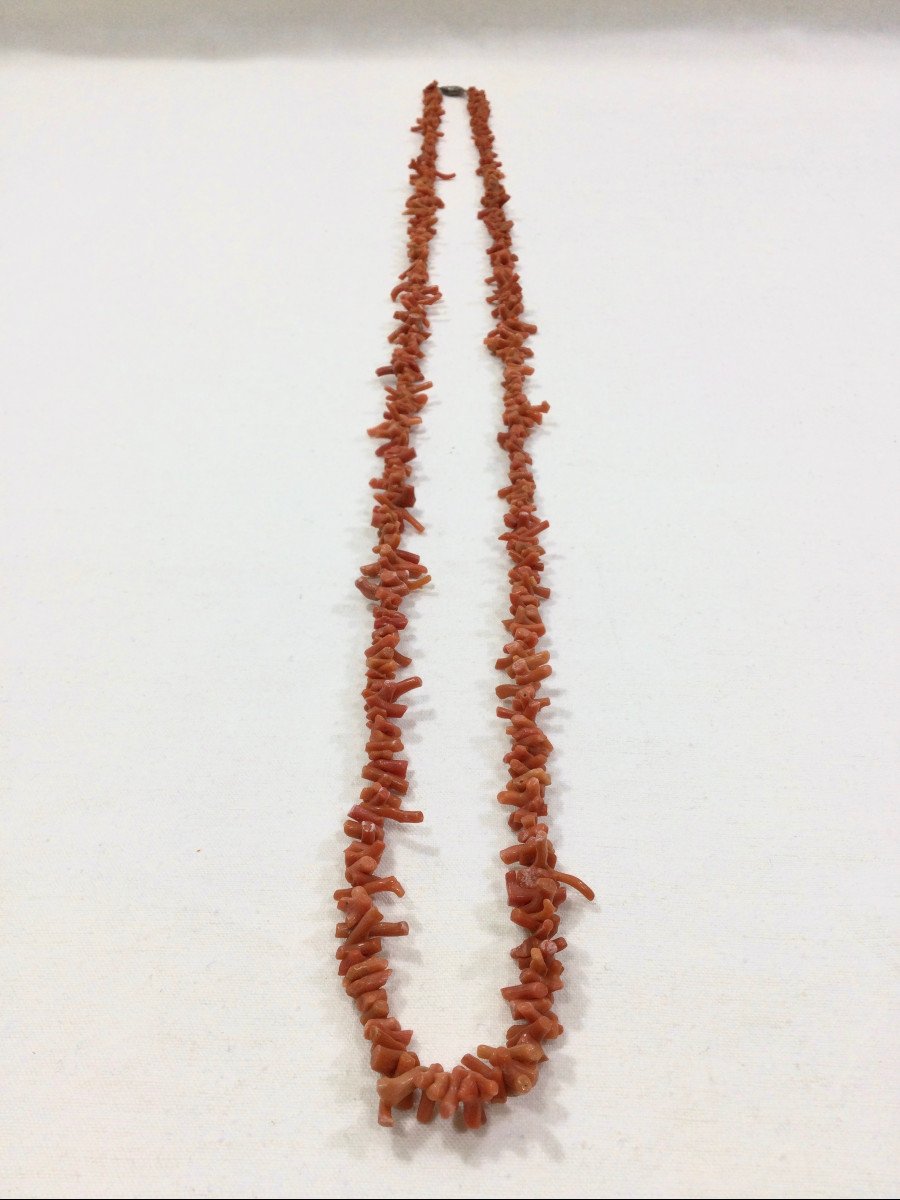 Red Coral Long Necklace-photo-2