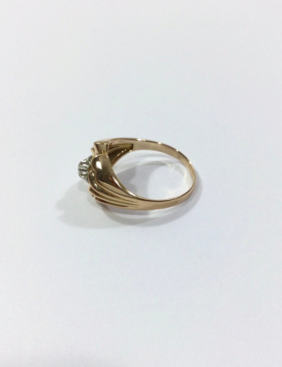 Rose Gold And Diamond Ring-photo-3