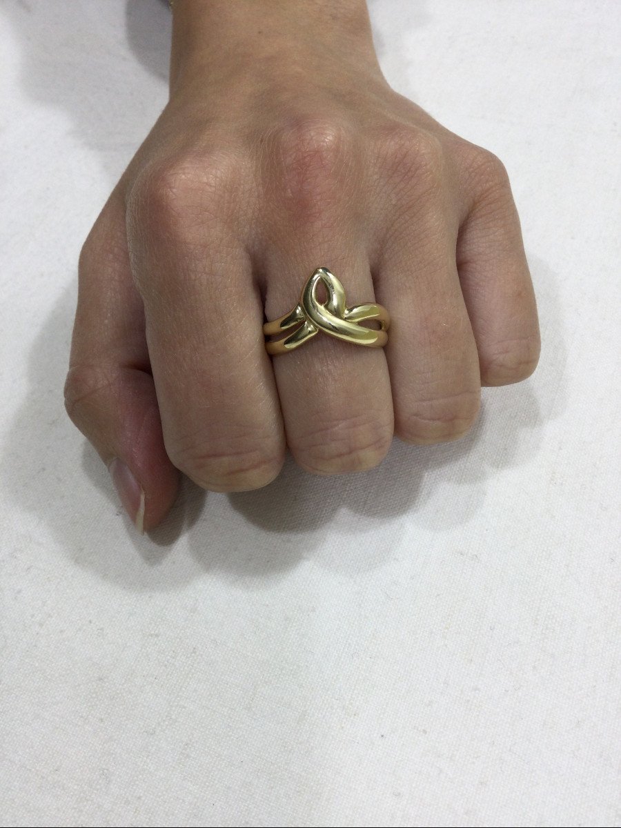 Openwork Gold Ring-photo-7