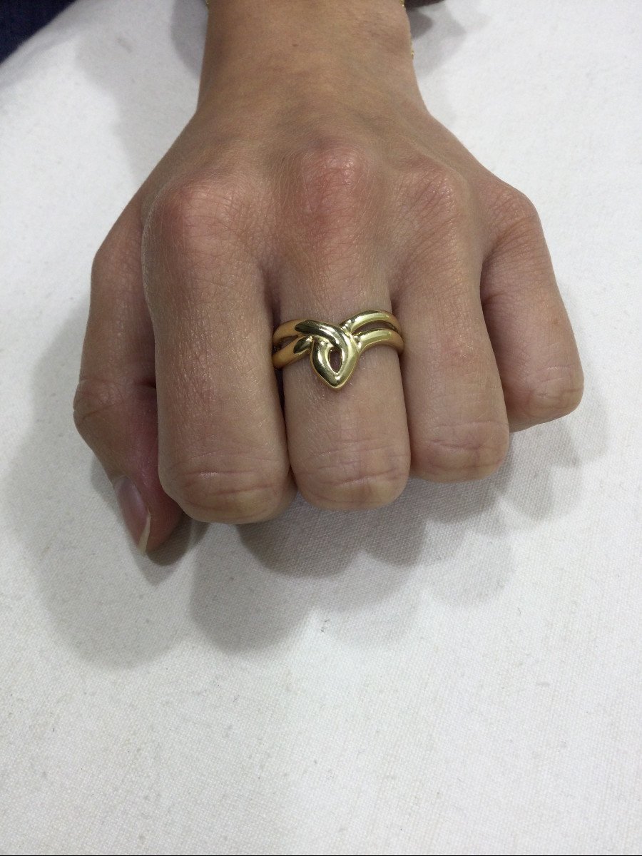 Openwork Gold Ring-photo-8