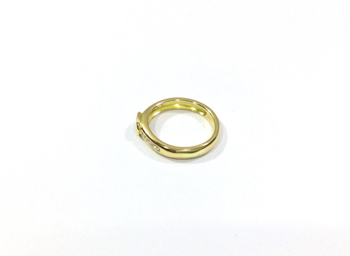 Diamond And Sapphire Gold Ring-photo-1