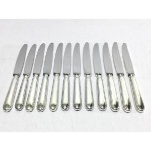 Ercuis – 12 Silver Metal Knives