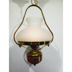 Marine Bronze And Wood Pendant Lamp 
