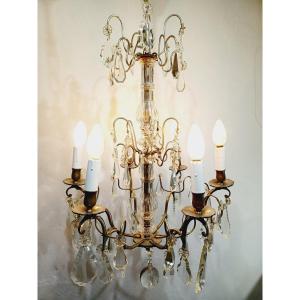 6 Light Crystal Chandelier 