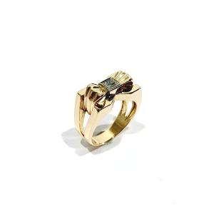 Gold Bow Tie Ring 