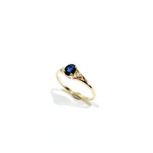 Sapphire Gold Ring 