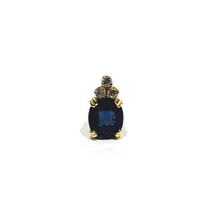 Gold, Diamond And Sapphire Pendant