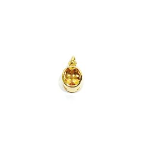 Gold And Imperial Topaz Pendant