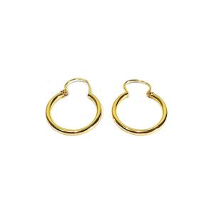 Pair Of Gold Creole Earrings	