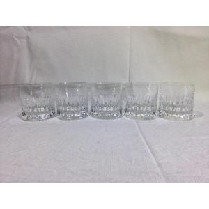 Saint-louis - 5 Jersey Model Whiskey Glasses/tumblers