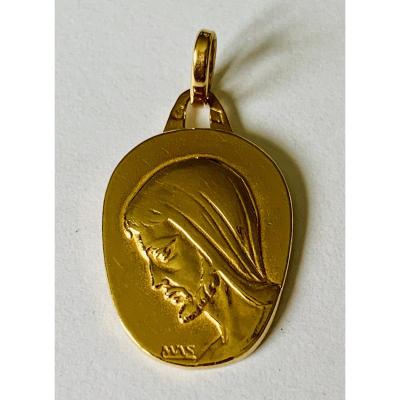 M&eacute;daille De Bapt&ecirc;me En Or 