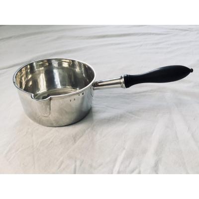 19th Century Silver And Ebony Saucepan